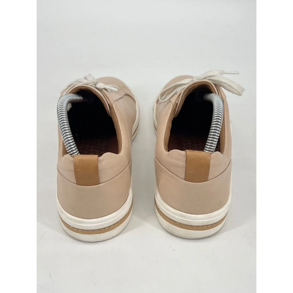 Unstructured by Clarks Womens Size 9 Un Maui Lace Blush Leather Sneakers